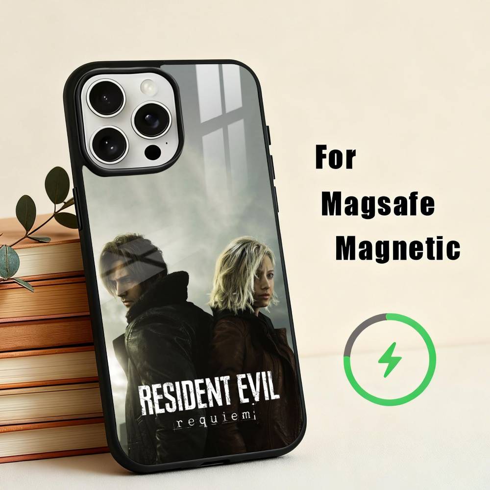 R-Resident E-EvilR-Requiem-M RERGanmePhone Case For iPhone 17,16,15,14,13,12,Plus,Pro,Max for Magsafe Magnetic Wireless Charging