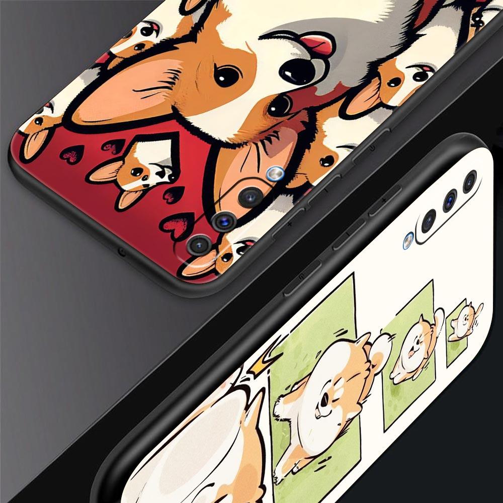 Cute Corgi Dog Phone Case for Samsung Galaxy A56 A36 A26 A16 A34 A24 A42 A22 A20 A12 A40 A30 A10 5G Soft TPU Cover Shell Fundas