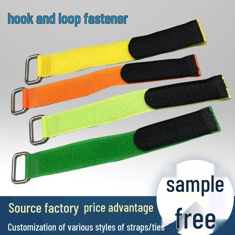 Custom Velcro Battery Cable Ties and Storage Straps with Buckles