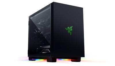 Корпус игрового ПК Razer Tomahawk Mini Tower из закаленного стекла Характеристики Совместимость с Chroma RGB Гарантия авторизованного дистрибьютора Mini-ITX [японский