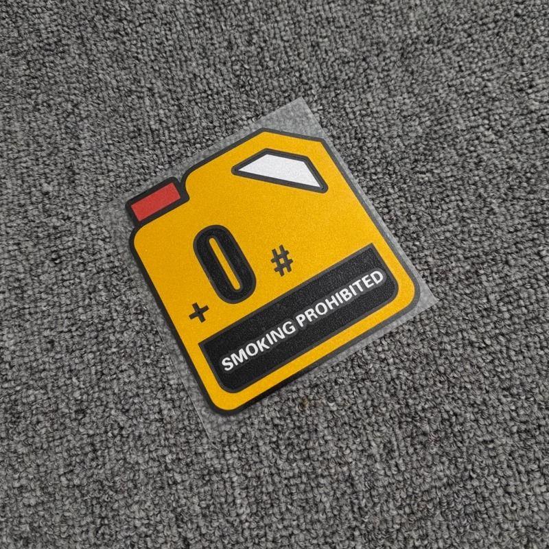 1 x JDM Автомобильное напоминание о топливе 0 92 95 98 Наклейка на курение топлива запрещено. Декор кузова двери автомобиля. Наклейка с защитой от царапин. Текстовая светоотражающая наклейка на автомобиль.