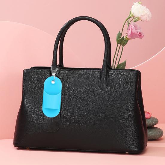 Силиконовый брелок-держатель для помады, яркие цвета, держатель для помады, подвеска для сумки, кольцо для ключей, легко крепится к сумке