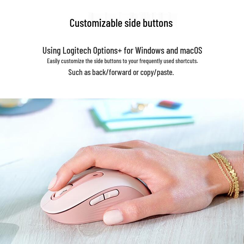 Беспроводная мышь Logitech M650 с двумя режимами, бесшумная, эргономичная