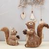 Creative Grass Christmas Squirrel Doll, Christmas Decorations, Christmas Tree Ornaments, Holiday Gifts