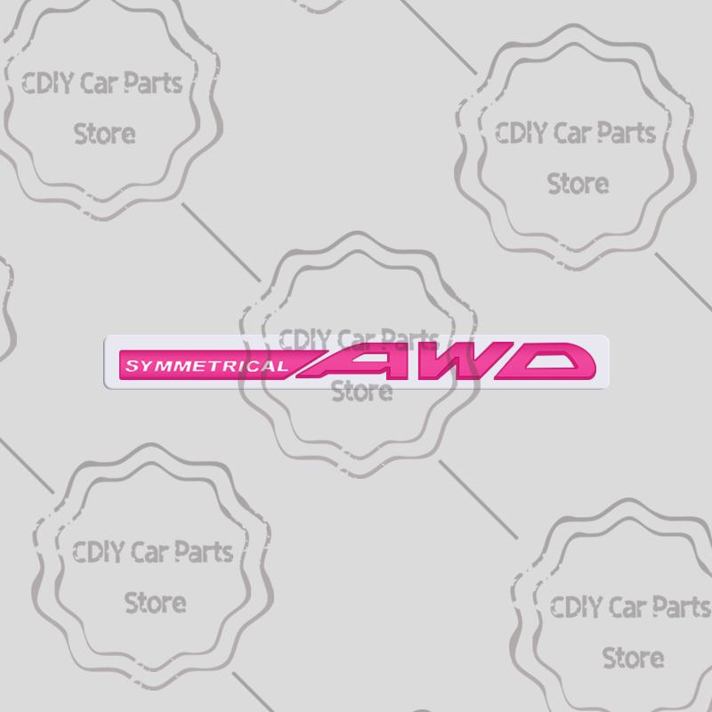 Car Sticker Metal Badge Symmetrical AWD Emblem Body Trunk Decals For Subaru Forester XV Impreza Levorg Outback BRZ Car Styling rgw1