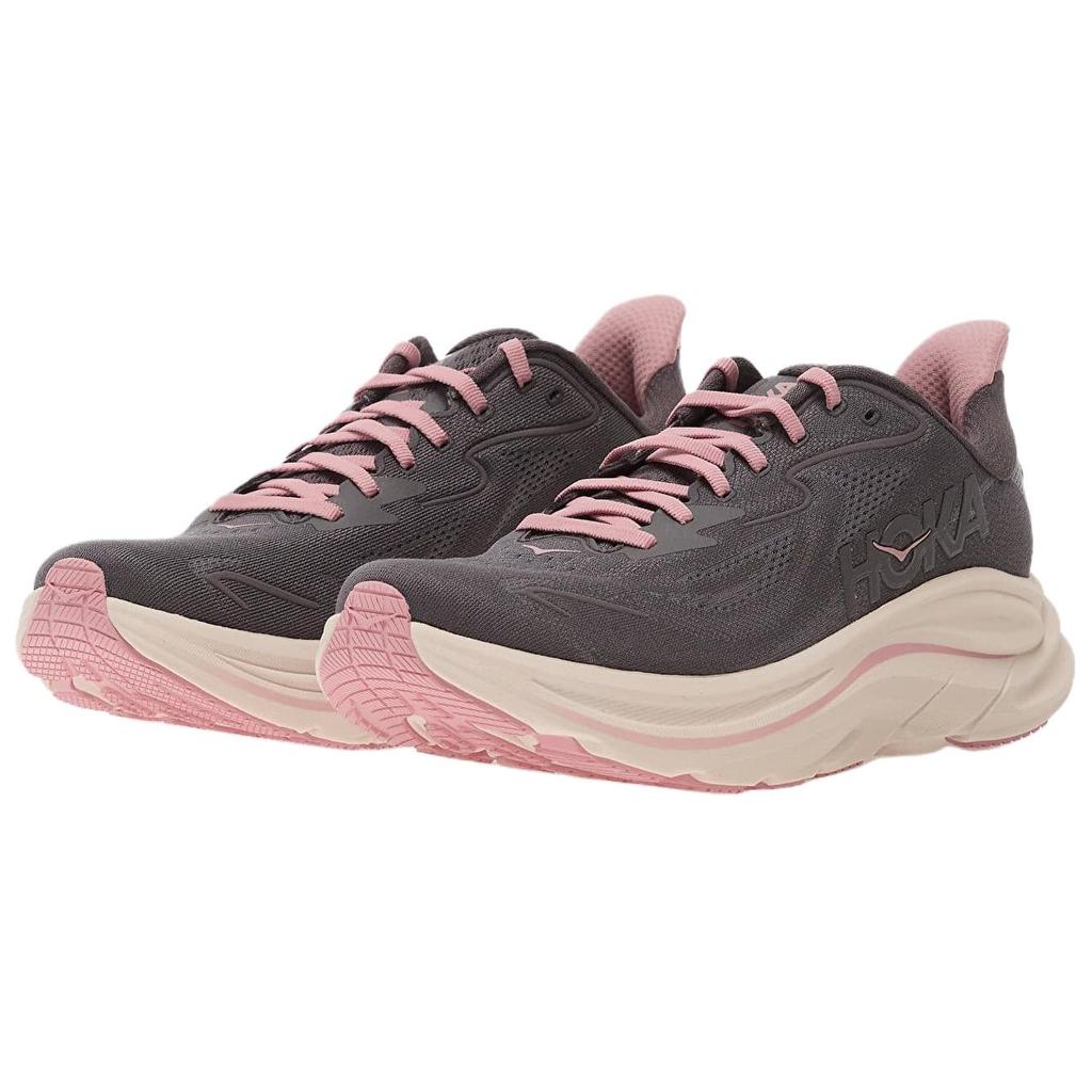 HOKA One One CLIFTON 10 Амортизация Дышащая Поддержка Легкие Низкие Повседневные Беговые Кроссовки Женские Тауп 1162031-GXYD