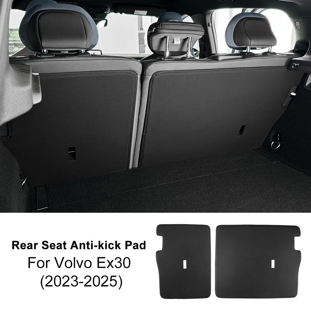 Искусственная кожа для Volvo EX30 2024 2025 Автомобильные грязезащитные коврики Чехлы на сиденья Автомобильные задние защитные коврики Агат Грязь