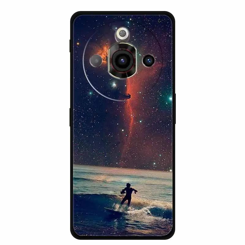 Чехол для ZTE Nubia Focus Pro 5G Мягкий бампер для Nubia Focus Pro Черные силиконовые чехлы для телефона Nubia Focus Pro 5G Защитный чехол