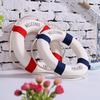 Welcome Aboard Cloth Life Ring Navy Accent Nautical Decor New Lifebuoy Decoration High Quality Home Party Decor