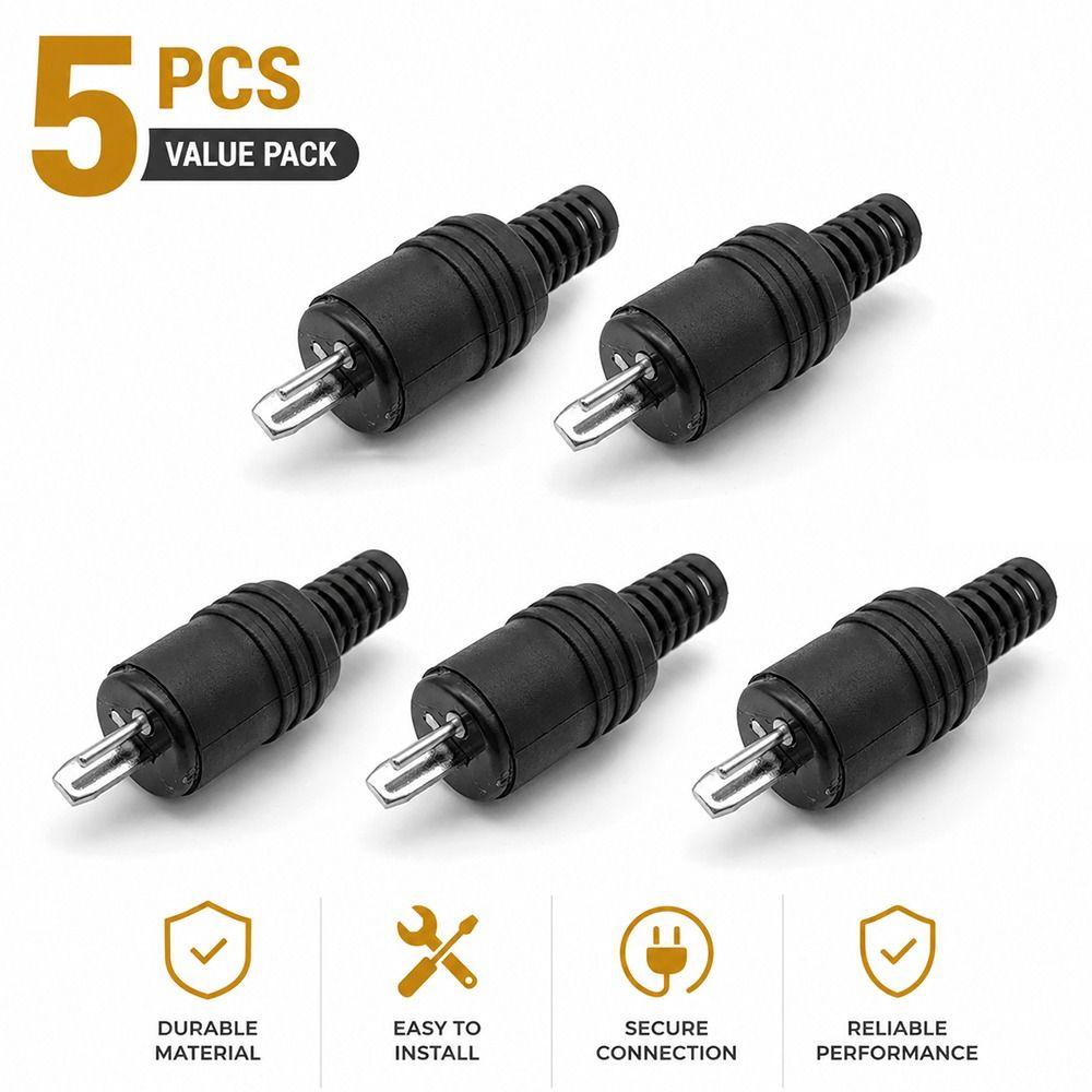 5Pcs 22mm Mount Hole Distance HiFi Audio Male Female Socket Lamp Signal Transmission