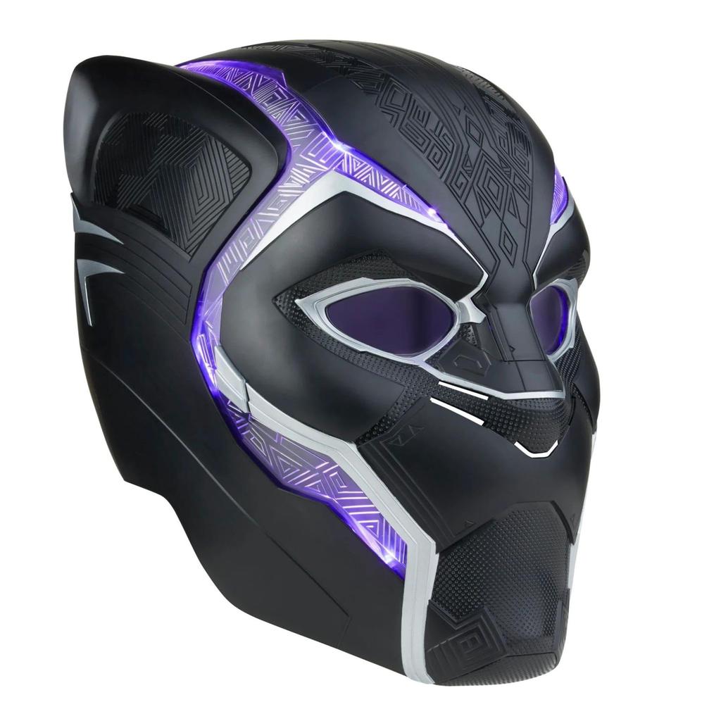 Hasbro MARVEL Marvel Legends Black Panther Премиум Электронный шлем для ролевой игры со световыми эффектами и линзой, которую можно поднять, а также Товары Marvel Legends