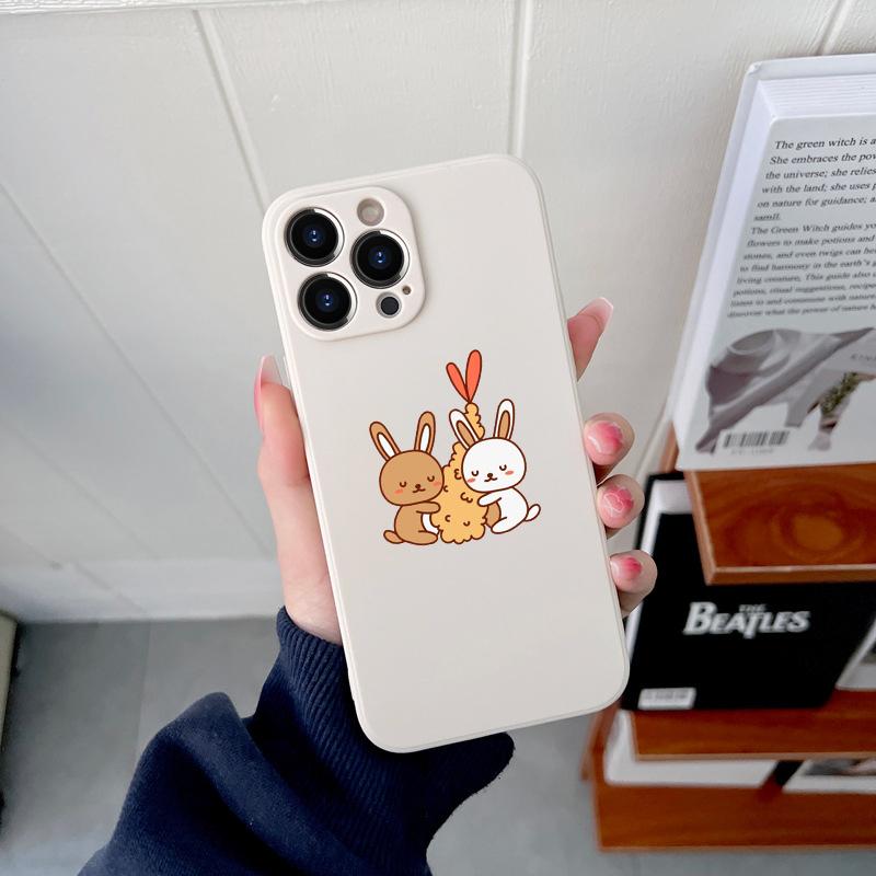 Kawaii Cute Flower оригинальный квадратный жидкий силиконовый чехол для телефона iPhone 14 11 12 13 Pro Max Mini X XS XR 7 8 Plus SE2 DIY чехол
