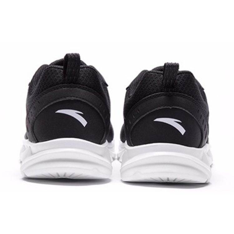 Anta Leather Lightweight Breathable Low-Top Running Shoes Men Sneaker Black 91815522-6