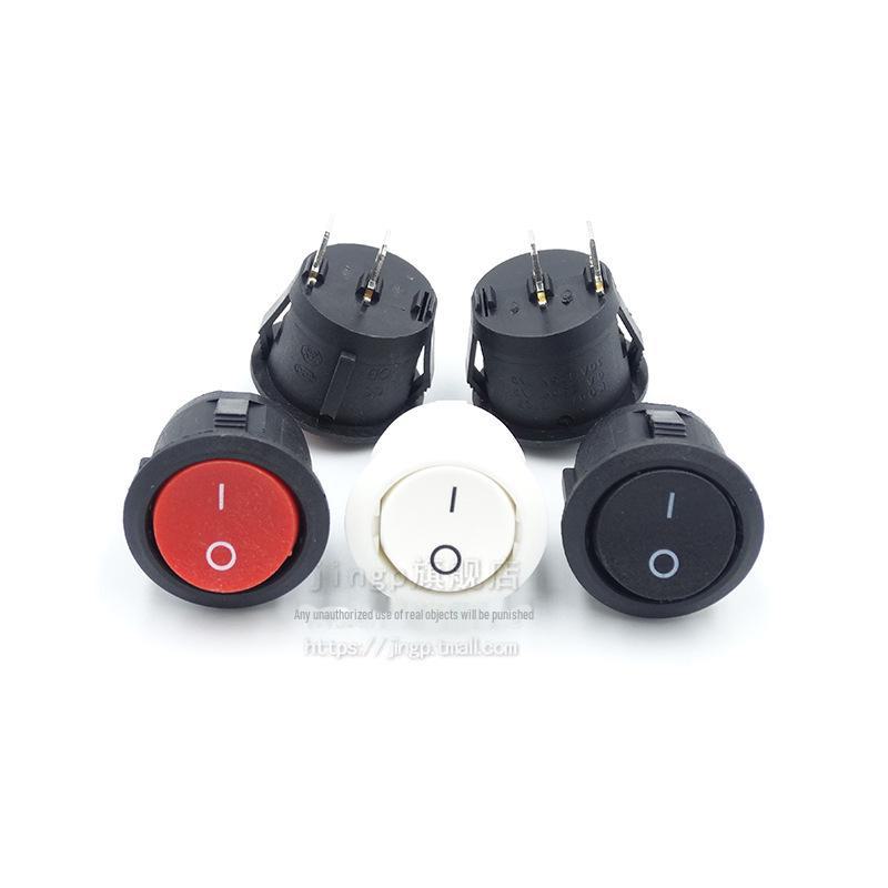 KCD1-105 Круглый 20 мм двухконтактный двухскоростной лодочный переключатель, 6 А 250 В