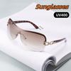 Модные Цельные Солнцезащитные Очки с Личностью для Женщин Мужчин Спорт Удобные Ультрафиолетовые Уличная Фотография Uv400 Очки