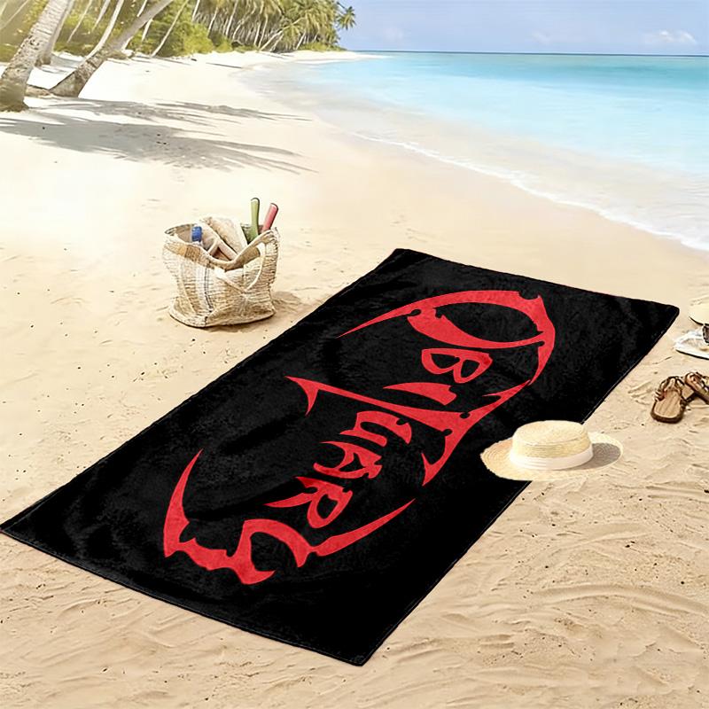 Obituary 2D Flat Print Beach Towel, Large Soft Quick Dry Towel for Beach Camping Swimming.MSTJ0918069