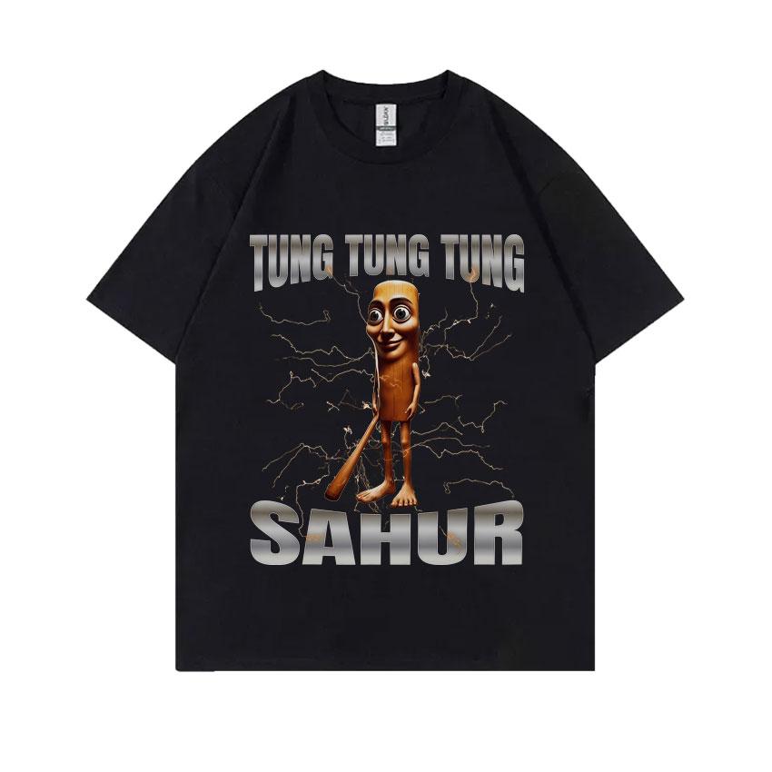 Hot Sale Italian Brainrot Funny Meme T Shirt Tralalero Tralala Tung Tung Tung Sahur Brr Brr Patapim Bombardiro Crocodilo T-shirt