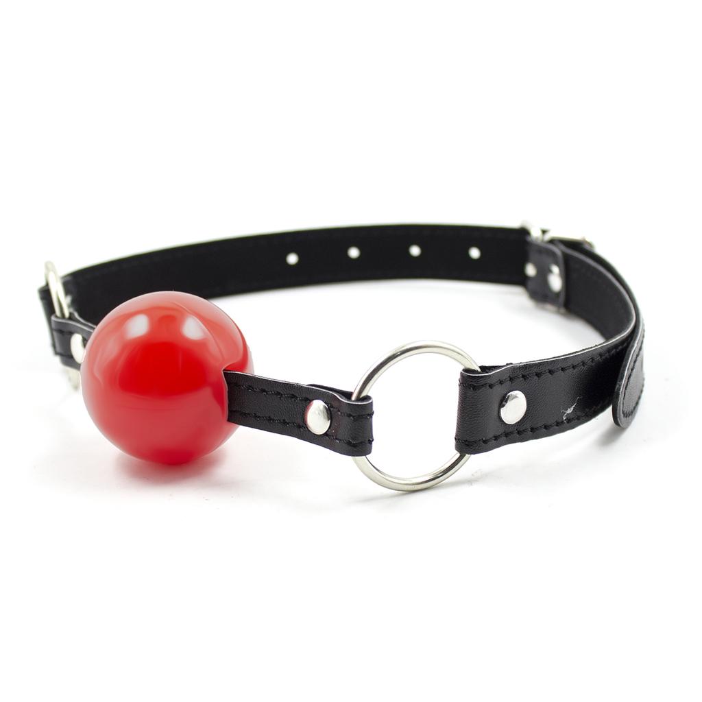 PU Leather Band Silicone Ball Oral Fixation Sex Toys for Couples Adult Games Mouth Gag Mouth Stuffed BDSM Bondage Accessories
