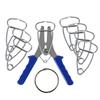 Spring Clamp Pliers with 8 Miter Clamps Woodworking Tool Miter Pliers and Clips for Frames Moldings Wooden Composite Miter Corners