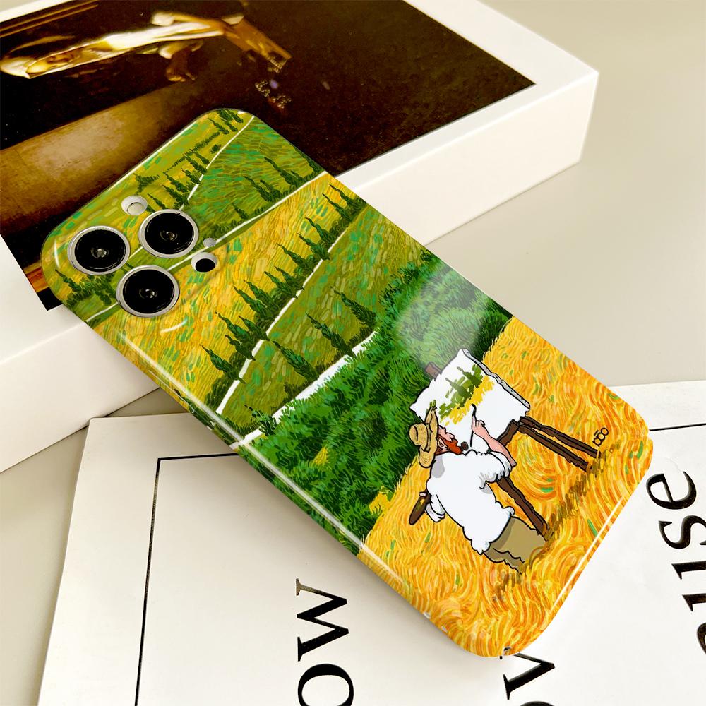 Универсальный чехол для телефона с пленкой и мультяшным модным дизайном, твердый чехол с полным покрытием, защитный чехол для камеры для iPhone, Samsung, Xiaomi, Poco, Redmi, Huawei, Honor