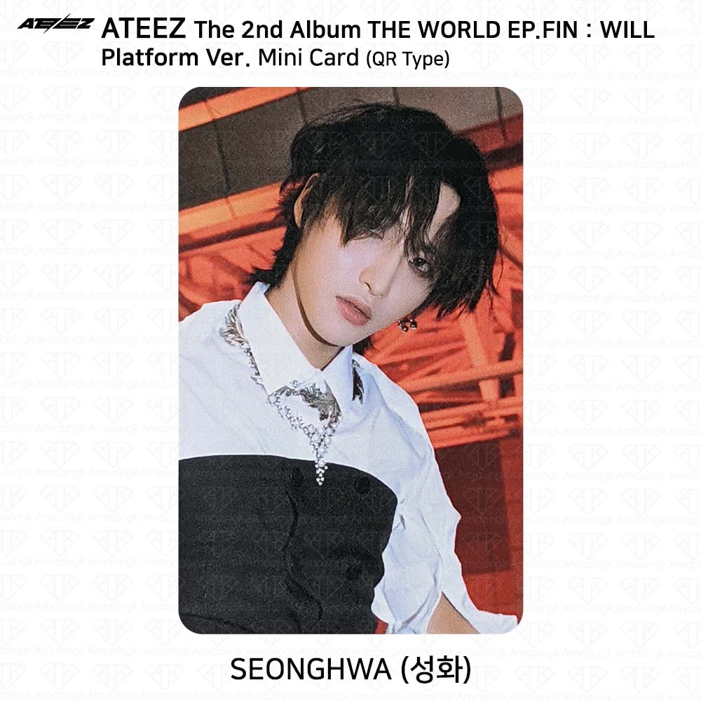 ATEEZ Второй альбом WORLD EP.FIN WILL Platform Ver. Наклейка Polaroid для фотокарточек