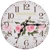 VidaXL Horloge Murale à Quartz Fleur Montre de Salon Pendule de Mur MDF 30 cm Multicolore 50625