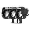 Car Motorcycle 3-LED Headlight High Low Beam Light Super Bright Waterproof Motorbike Spotlight