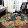1 шт. Круглый ковер Wonder Woman Comics для офиса, под офисные стулья, спальни, гостиной, домашнего декора, декора комнаты, доступен в различных размерах
