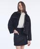 NEBELEVERYWEAR Стеганая юбка из вельвета-волны_Черный
