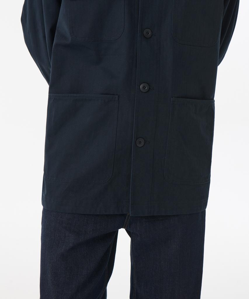 Musinsa Standard Cotton Herringbone Chore Jacket [Navy]