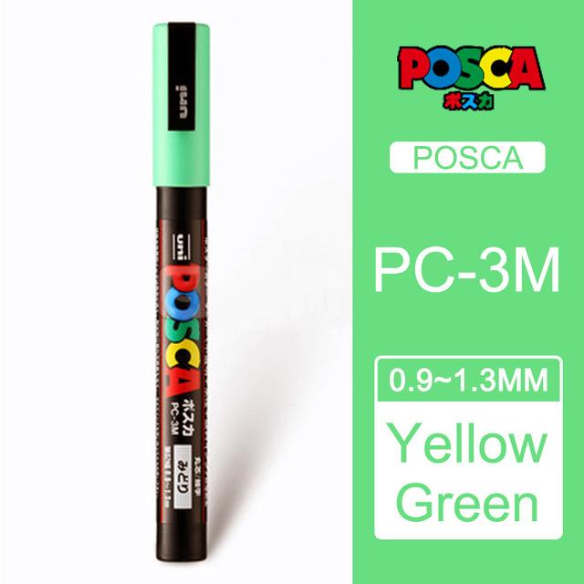 Маркер-краска Uni POSCA, 39 цветов PC-5M/44 PC-3M/36 PC-1M, Акриловые маркеры для рисования по камню, граффити, Художественные принадлежности