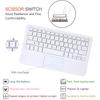 Беспроводная Bluetooth Клавиатура-чехол с тачпадом для Samsung Galaxy Tab A7 S6 Lite Кожаный чехол Английский Русский Испанский Немецкий Французский