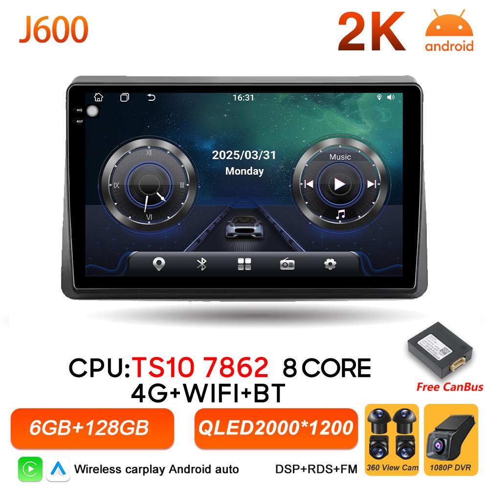 Android 16 Car Radio For For Renault Master 2019 2020 2021 2022 Multimedia Player BT Carplay GPS Navigation Stereo DSP Head Unit