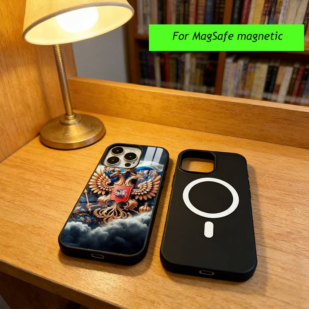the flag of Russia Phone Case For iPhone17,16,15,14,13,12,11 Plus,Pro Magnetic For Magsafe Wireless Charging