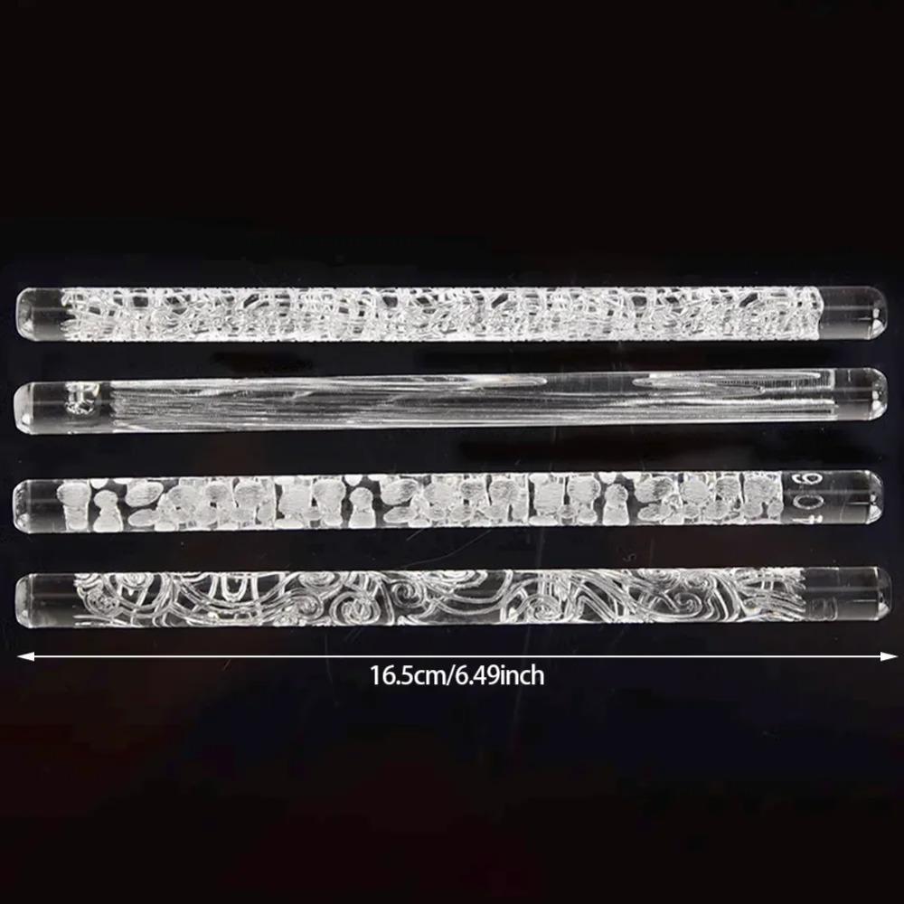 Неприлипающая текстура Скалка Акриловая скалка для мастики и торта Скалка для оттисков Глина