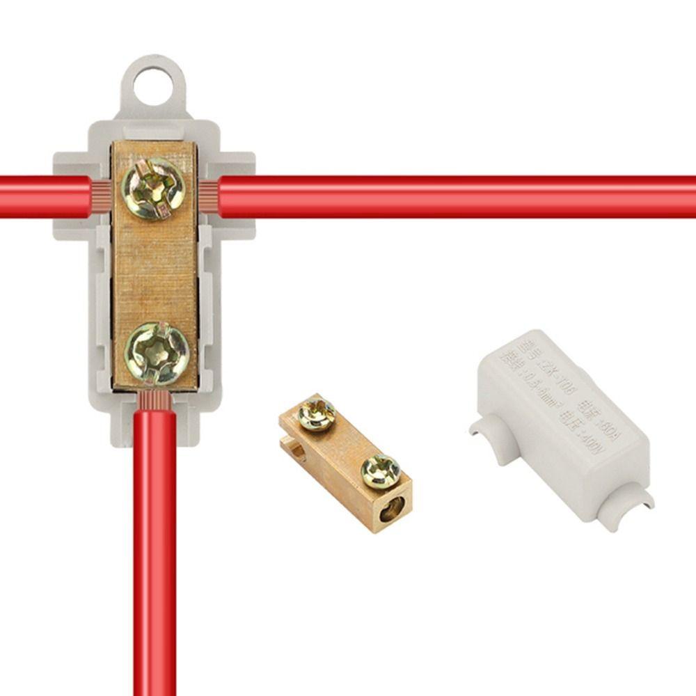 Box Terminal Block Locking Quick Crimp Block High Power Branch Terminal T-type Wiring Terminal Quick Wire Connector Terminal