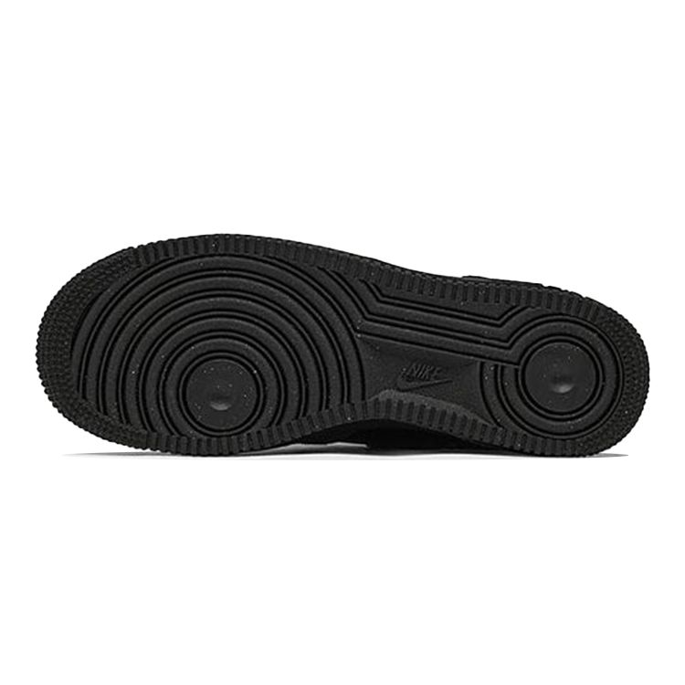 Nike Nike Air Force 1 Low GS Вырезанный Swoosh - Серые Детские Кроссовки Дымчато-Серый Черный Светло-Фото-Синий DQ1097-002