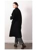 Women's Woolen Overcoat - Extra Long, Loose Fit, Double-Sided 100% Wool, Suit Collar for Autumn and Winter