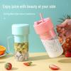 Wireless Portable Rechargeable Straw Juicer Plastic Multi-function Household Blending Cup