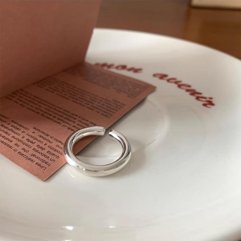Xiaomi BF CLUB 925 Sterling Rings for Women Simple Fashion Geometric Vintage Handmade Irregular Ring Party Gifts
