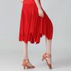 Юбка для латиноамериканских танцев для женщины Мягкое платье для вальса и танго с неровным краем Однотонная юбка для бальных танцев для взрослых Сценический костюм 4 цвета