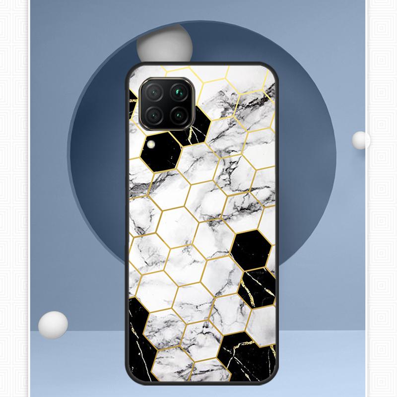 Мраморный Геометрический Для Huawei P30 P60 Pro P20 P40 Lite Nova 9 10 SE 12s 12i 11i 8i Y91 Y60 Y70 Y72 Y90 Y61 Чехол