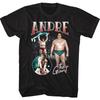 Унисекс Футболка Andre The Giant Multi Scene Черная Иконка