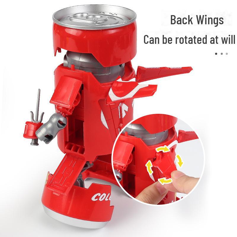 Игрушка-трансформер «Робот из банки для напитков» для детей 3-6 лет: Издание King Kong Coke