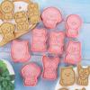 8Pcs Cartoon Animal Cookie Moulds Dog Biscuit Resin Molds for Bakeware Cookie Tool Set Cute Cookie Stamps