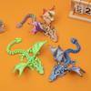 3D-печатная 3D-печатная фигурка дракона Крылатый дизайн Многосуставной подвижный Крылатая колесница Дракон Дракон Игрушка Домашний декор