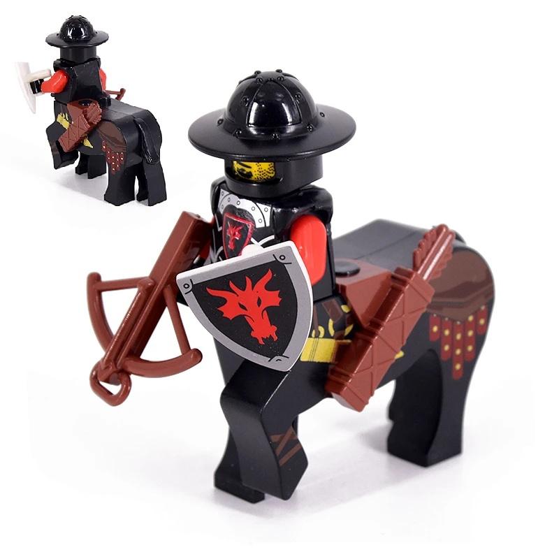 Средневековый рыцарь Древний воин Минифигурка Сборка Строительные блоки