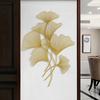 Chinese Wrought Iron Ginkgo Leaf Wall Sticker Accessories Home Living Room Wall Mural Decoration Office Hotel Wall Decor Items