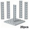 4510 Строительные блоки Тонкая длинная пластина 20 шт. 1x8 С пазом-рельсом Модифицированный Совместимый Собираемые частицы Кирпичики Игрушки