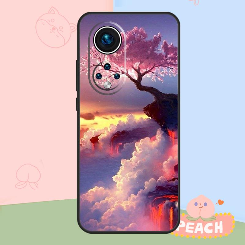 Japan Flower Cherry blossoms Case For Honor Magic 8 6 7 Pro Honor 400 200 70 90 Lite X8b X8c X9a X9b X9c X9d Win RT Cover